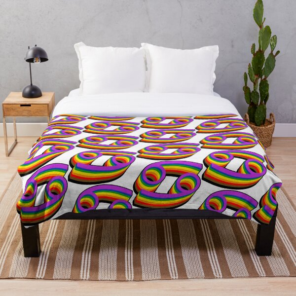 Item preview, zodiac pride: cancer (rainbow flag) designed and sold by vdoes.