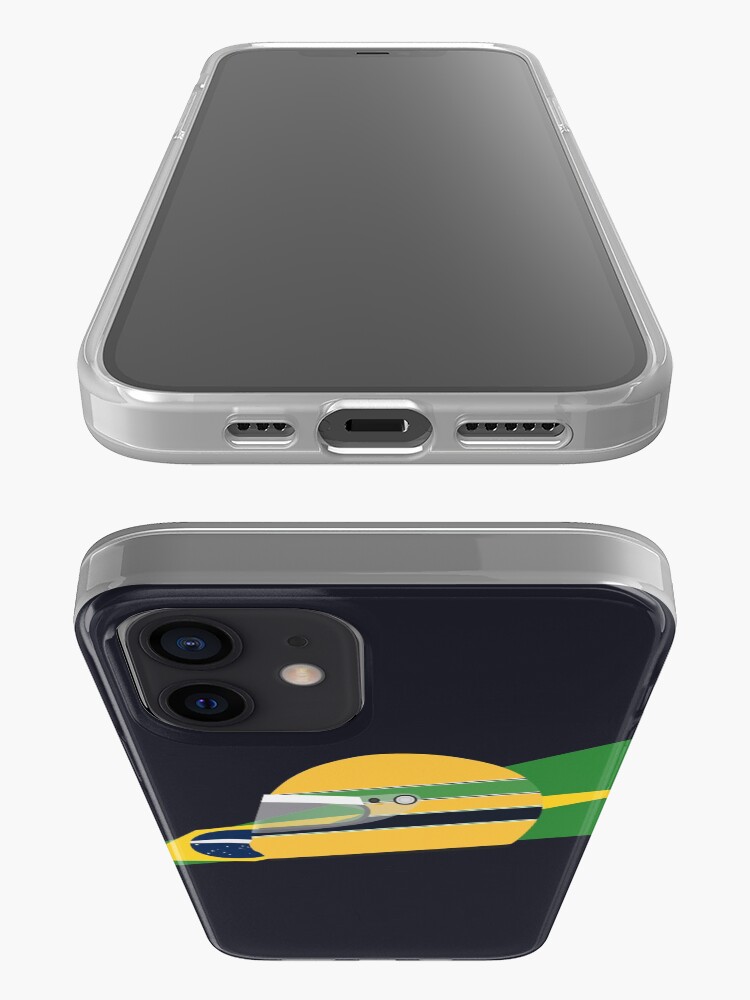 Alternate view of 80s Brazilian racing driver helmet iPhone Case & Cover