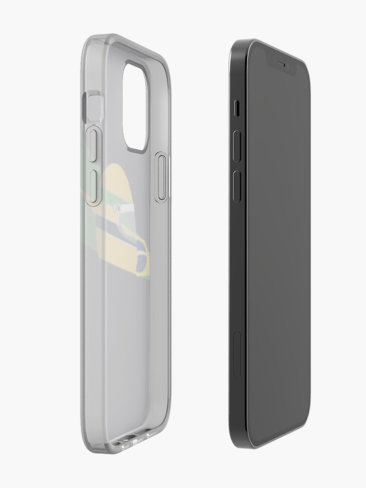 Alternate view of 80s Brazilian racing driver helmet iPhone Case & Cover