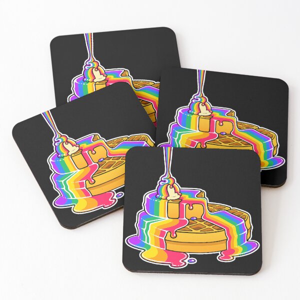 Item preview, LGBT Pride Waffles - Gay Rainbow designed and sold by flannmoriath.
