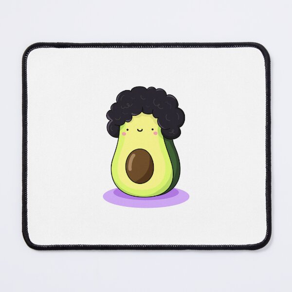 Item preview, Kawaii Avocado with Afro designed and sold by kawaiilife.