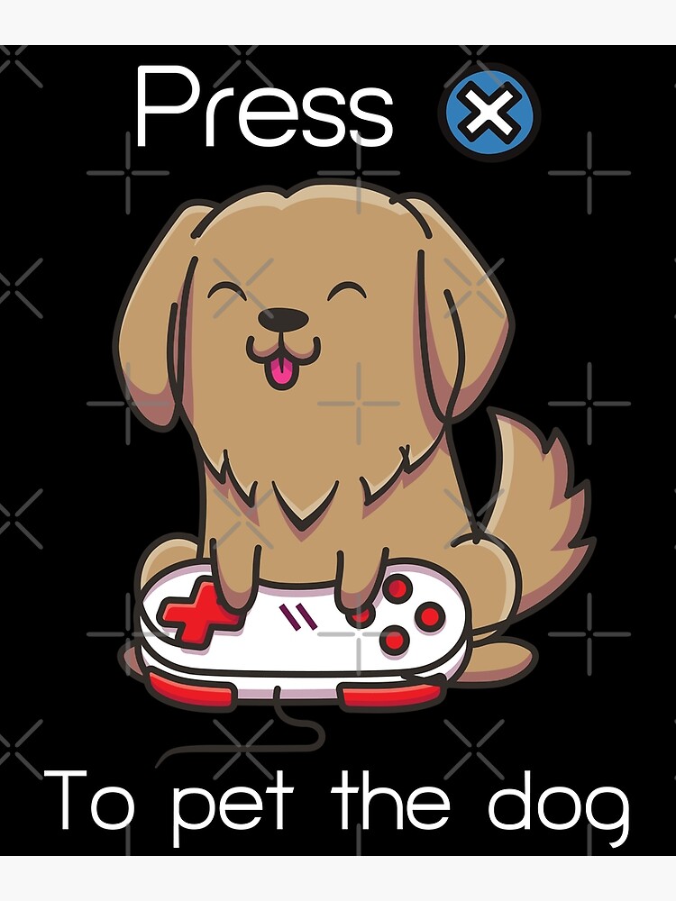 "Dog Gaming " Poster for Sale by Sstyler Redbubble