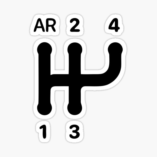 Logo 2CV Gear Shift Sticker