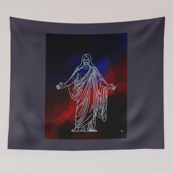Item preview, Vintage Photograp latter day saints sister LDS Watercolor Jesus Logo designed and sold by PaulMulenix87.