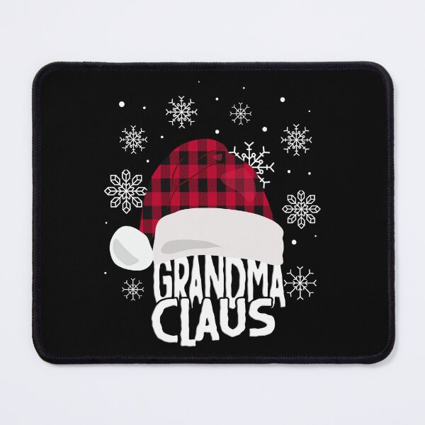 Item preview, Womens Grandma Claus Christmas Buffalo Plaid Santa Hat design designed and sold by Merchking1.