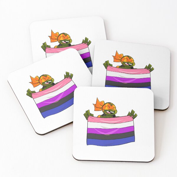 Item preview, rottmnt mikey genderfluid pride designed and sold by Illuwugirl.