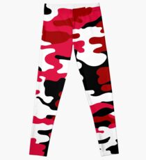 Red and White Army Leggings