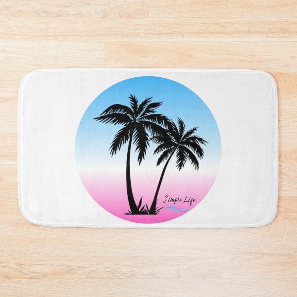 Item preview, Palm Trees Simple Life Blue and Pink designed and sold by SimpleSteve.