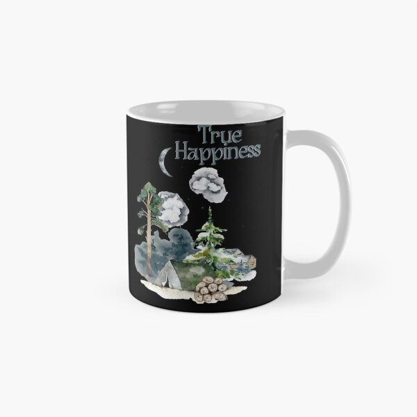 Item preview, True Happiness, Watercolor Camping Design designed and sold by Constant Readers.