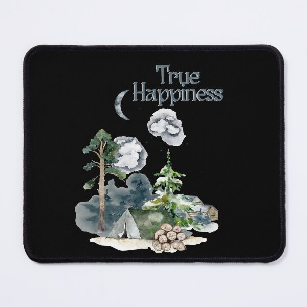 Item preview, True Happiness, Watercolor Camping Design designed and sold by Constant Readers.