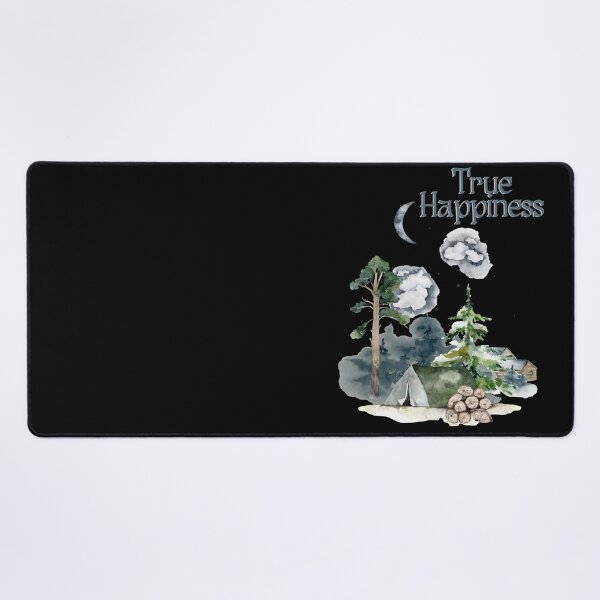 Item preview, True Happiness, Watercolor Camping Design designed and sold by Constant Readers.