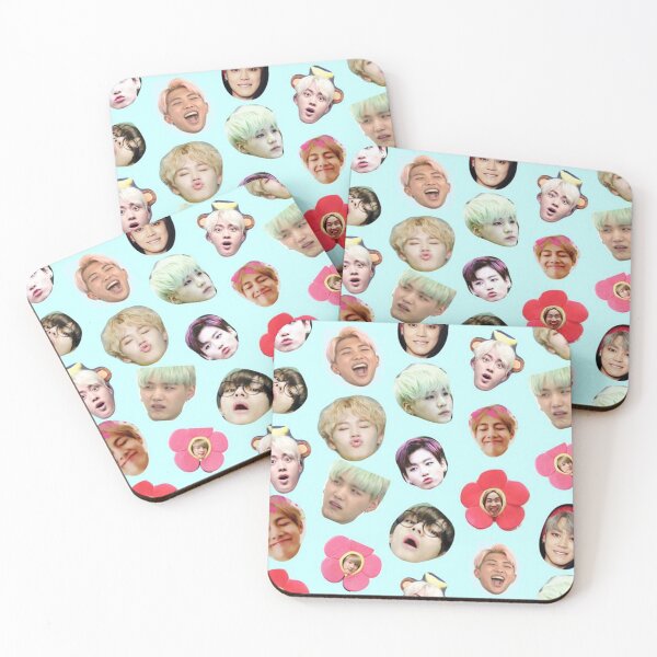 Item preview, cute face bts designed and sold by anzadeli0.