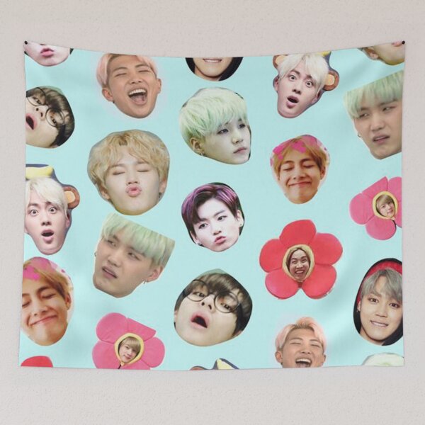 Item preview, cute face bts designed and sold by anzadeli0.