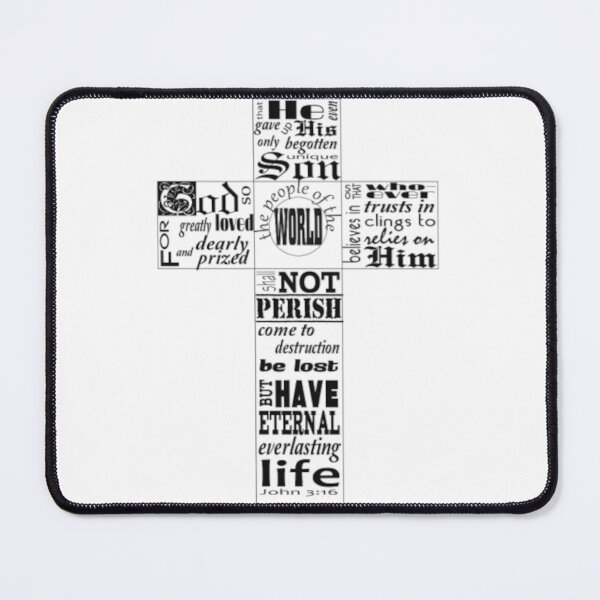 Item preview, john 3:16 in a cross shape designed and sold by Jercole.