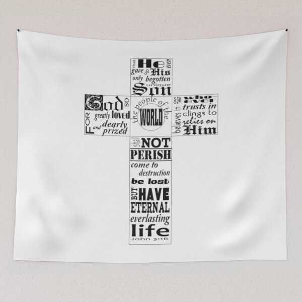 Item preview, john 3:16 in a cross shape designed and sold by Jercole.