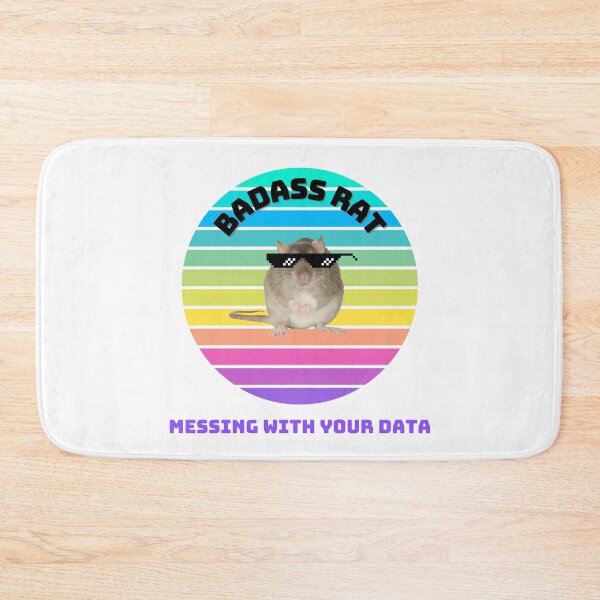 Item preview, Badass rat messing with your data, funny science  designed and sold by TheCellDesigns.