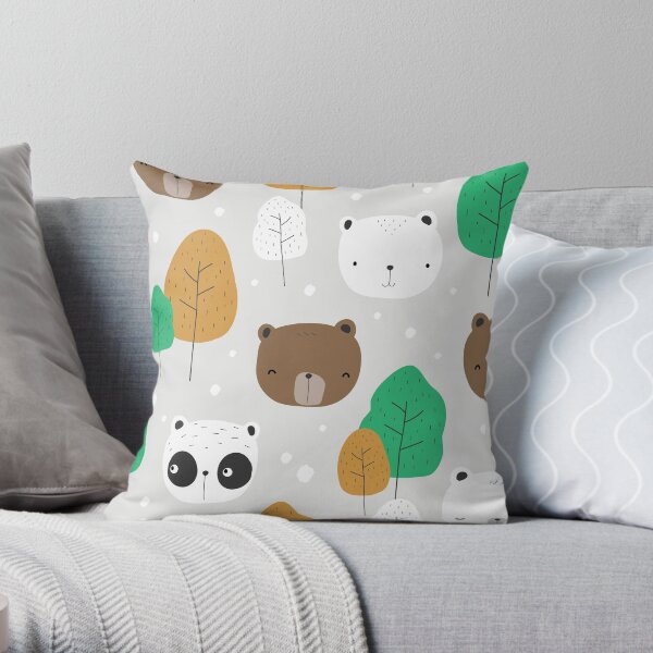 CUTE BEARS PATTERNS Pillows and Cushions Coussin
