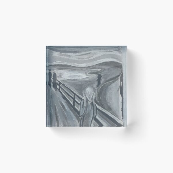 Item preview, The Scream Black&White designed and sold by nellyy6ird.