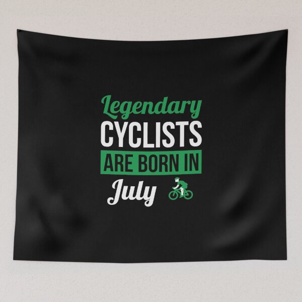 Item preview, Legendary Cyclists Are Born In July Cycling Gift Essential T-Shirt designed and sold by gloria1os.