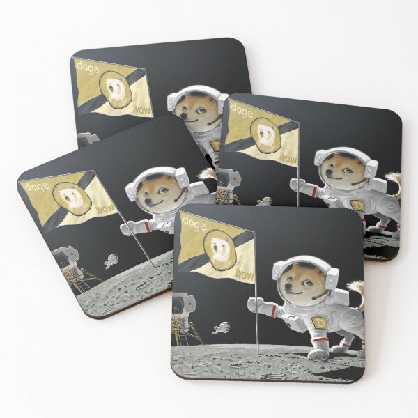 Item preview, "Dogecoin to The Moon!!!"- NFT designed and sold by Shop4Gamers.