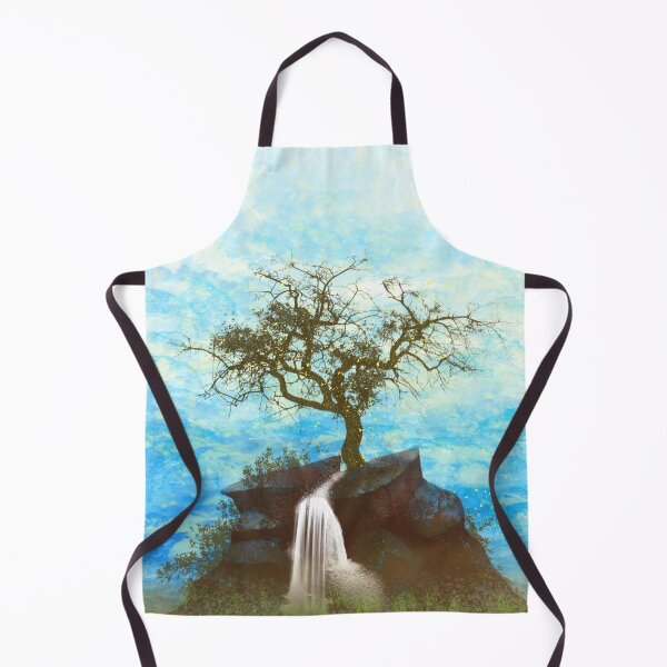Item preview, single tree and waterfall designed and sold by berwies-artwork.
