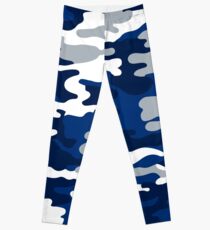 Blue and White Army Leggings