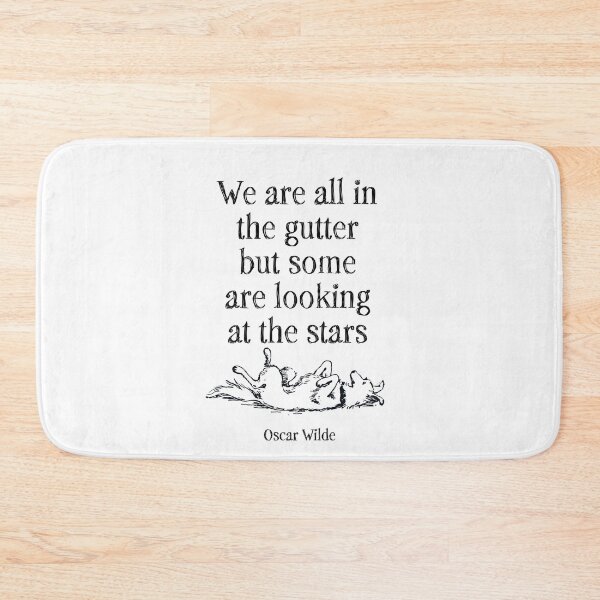Item preview, We are all in the gutter but some of us are looking at the stars, an optimistic dog looking up, for the literary puppy lover, who love Oscar Wilde designed and sold by Hollyharry.