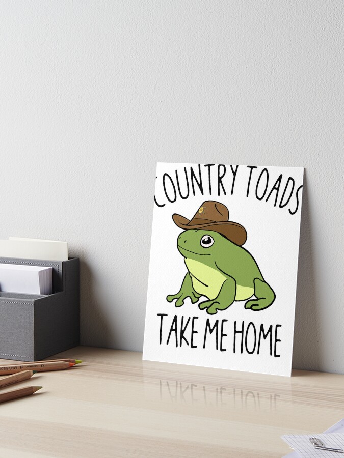 Country Toads Take Me Home Welcome Mat