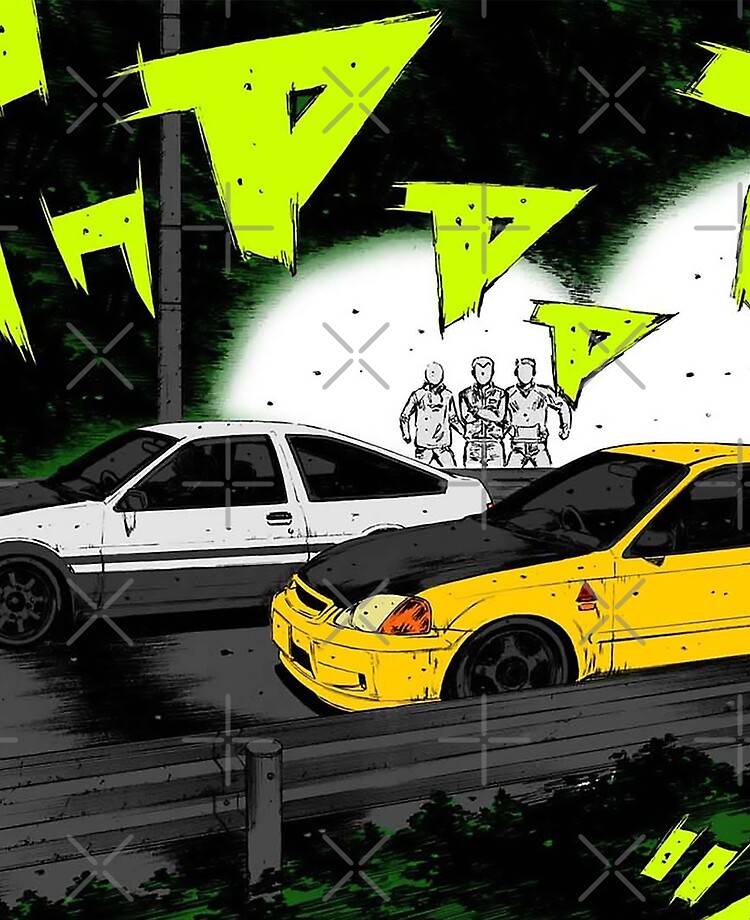 Initial D Civic Vs Ae86 Ipad Case Skin By Guillealfonsin Redbubble