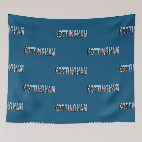 Item preview, Nottingham council house in text     designed and sold by BlueApparelzz.