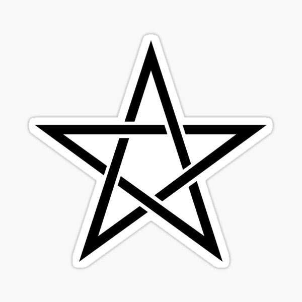 Item preview, Pentagram /// Black designed and sold by Gumless.