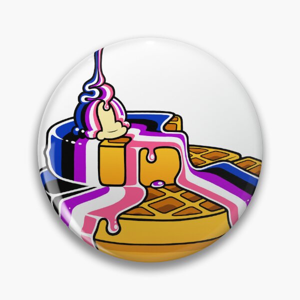 Item preview, Genderfluid Pride Waffles LGBT designed and sold by flannmoriath.