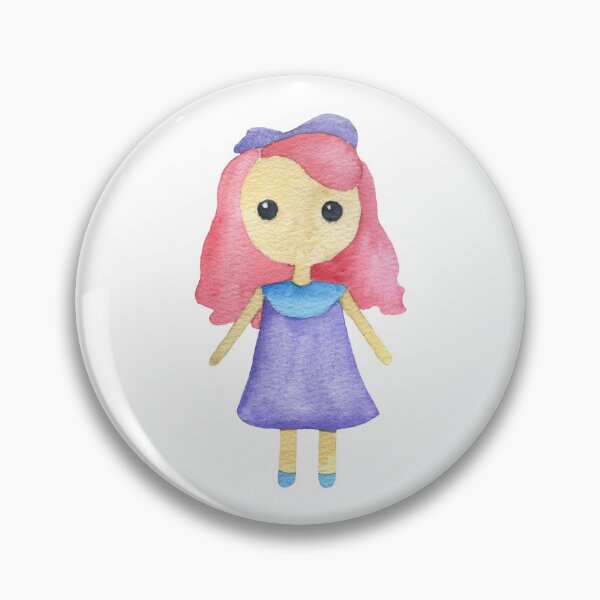 Item preview, Doll Girl Cute Little Baby designed and sold by ElenaJoyDesign.