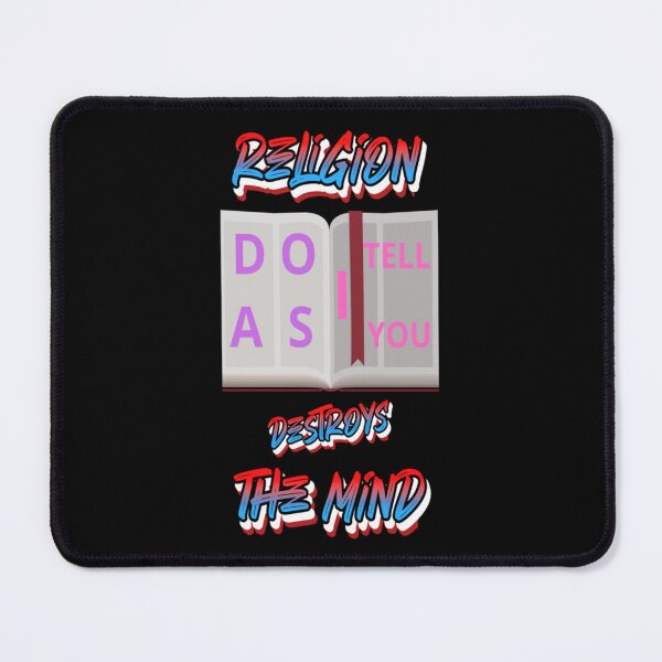 Item preview, Religion destroys the mind. crazy. confused, bad, evil designed and sold by RapBattle.