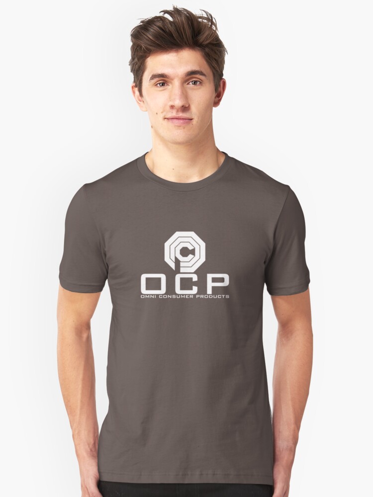 Alternate view of OCP - Omni Consumer Products Slim Fit T-Shirt