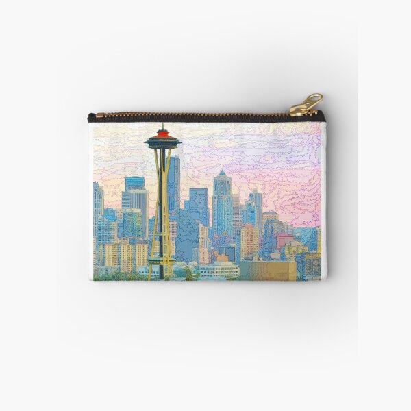 Item preview, Seattle Skyline Abstract designed and sold by travelwitheric.
