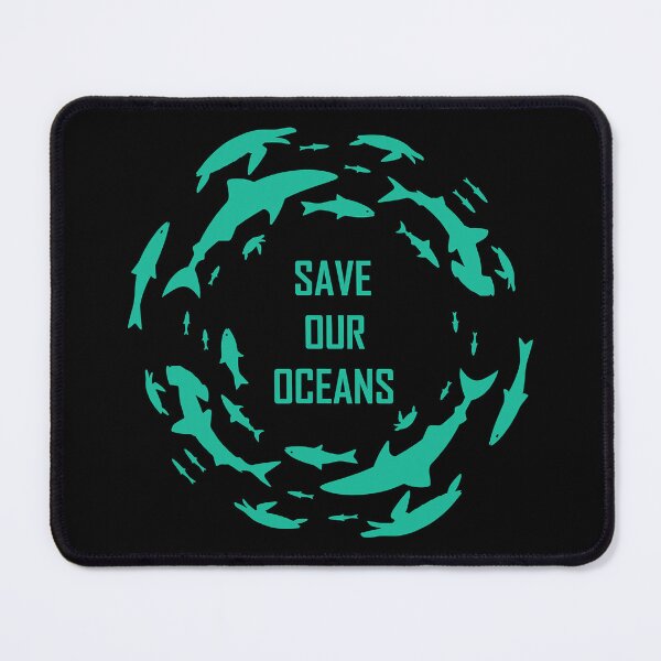 Item preview, Save Our Oceans Sharks Scuba Diver designed and sold by ujgbnx.