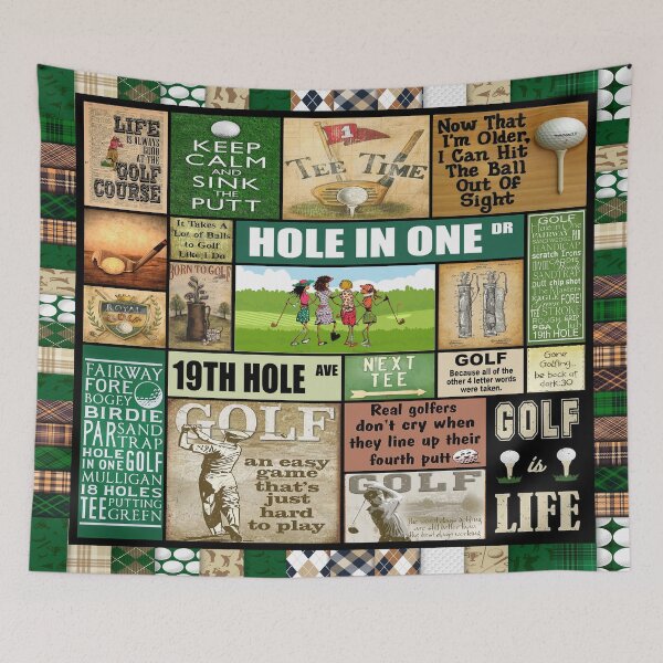 Item preview, GOLF FRIENDS PATTERN VINTAGE designed and sold by AubreeFashion.