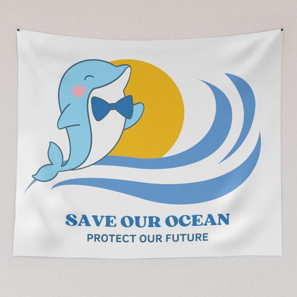 Item preview, Save our ocean protect our future designed and sold by huape.