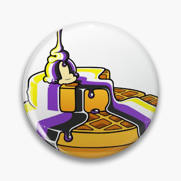 Item preview, Nonbinary Pride Waffles LGBT designed and sold by flannmoriath.