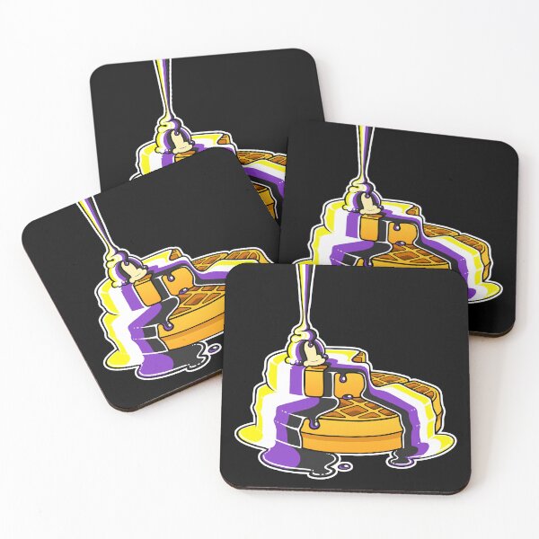 Item preview, Nonbinary Pride Waffles LGBT designed and sold by flannmoriath.