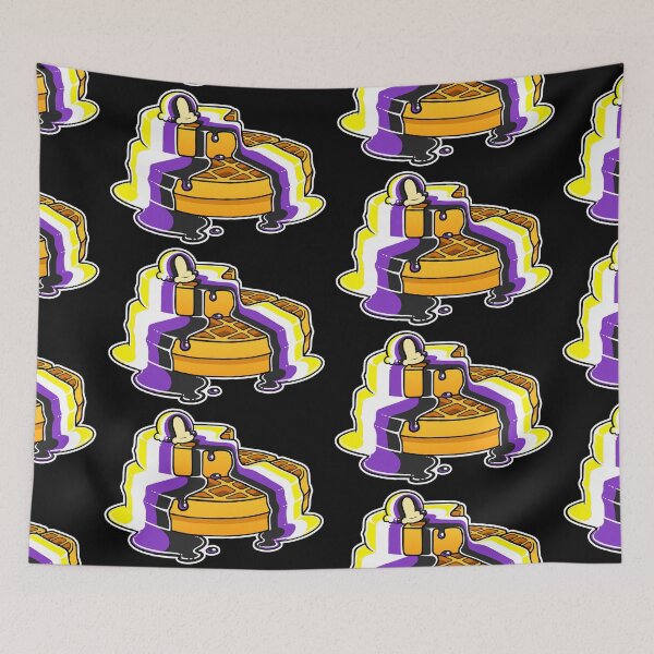 Item preview, Nonbinary Pride Waffles LGBT designed and sold by flannmoriath.