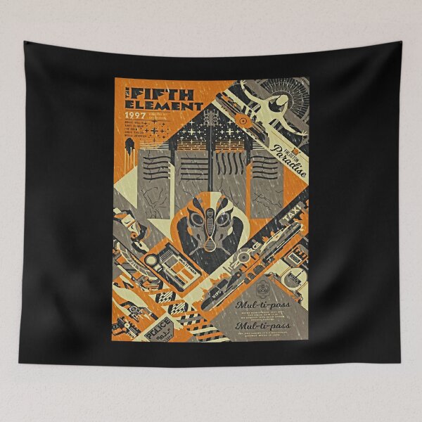 Item preview, Reminiscing Heinous Crime Humor The Fifth Element Retro Poster Cute Fans designed and sold by natileecruiz.