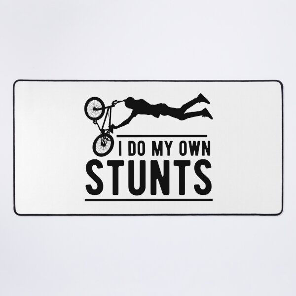Item preview, I Do My Own Stunts Mountain Bike - Funny Biking Sayings designed and sold by chetan786.