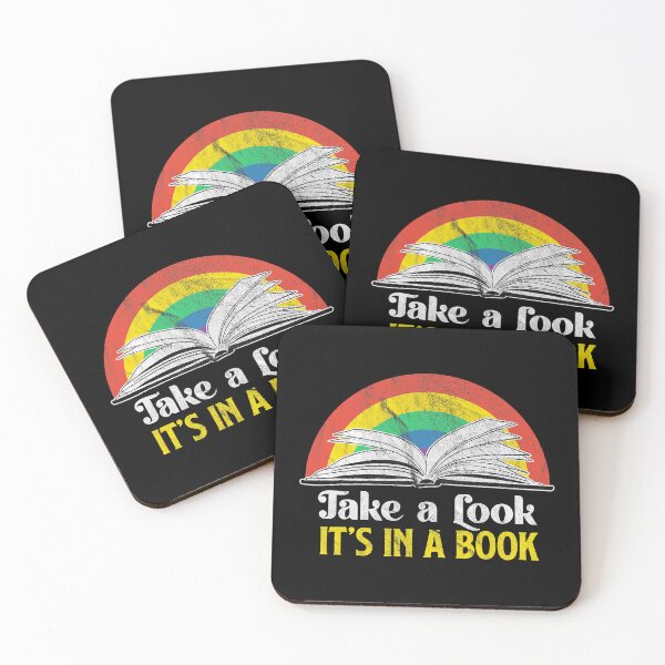 Item preview, Take A Look It's A Book Retro Rainbow designed and sold by ujgbnx.