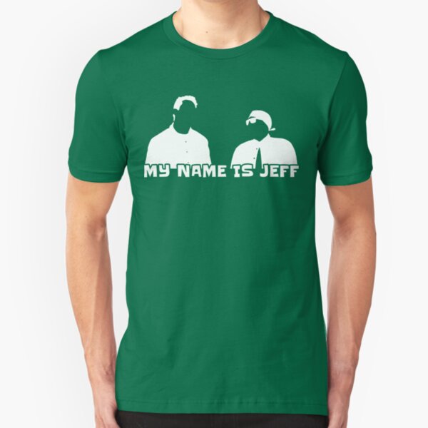 My name is Jeff (white) Slim Fit T-Shirt