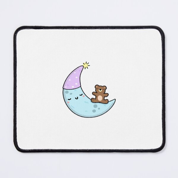 Item preview, Kawaii Sleeping Moon designed and sold by kawaiilife.