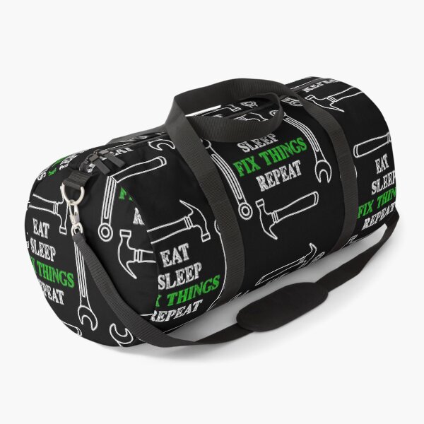 Item preview, Eat Sleep Fix Things Repeat Funny Tool Carpenter Repairs Green designed and sold by artfulnotebook.