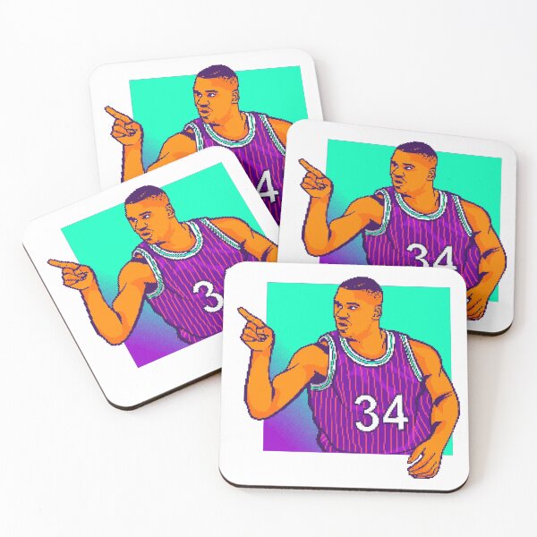 Item preview, NBA Player Number 34 Pixel Art t-shirt designed and sold by mbensdesign.