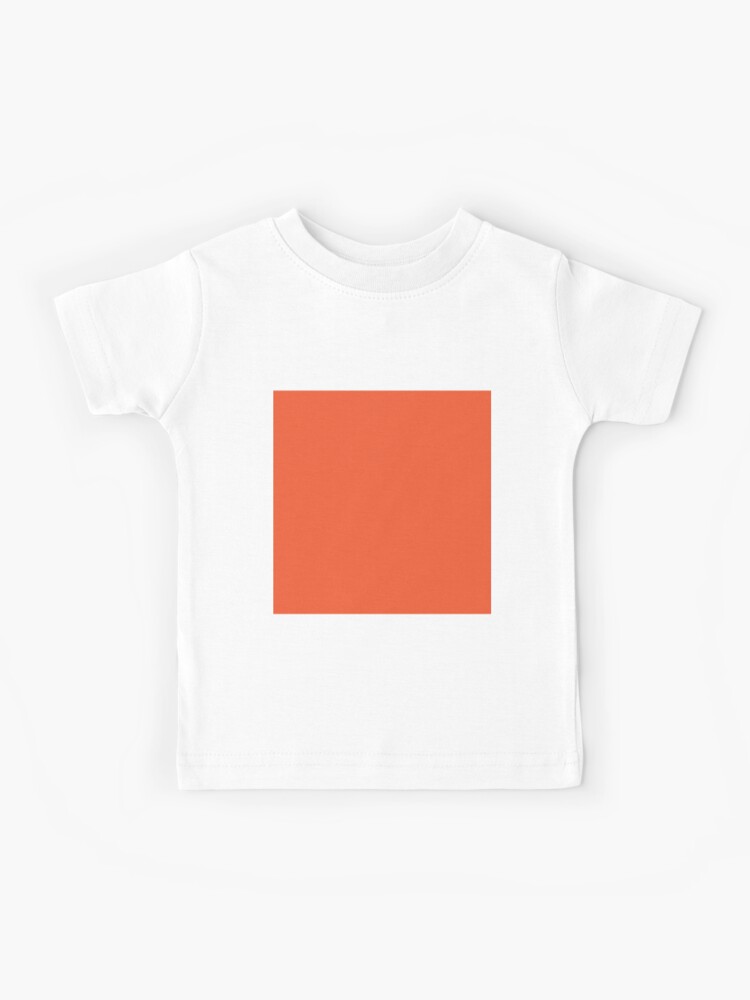 Plain Solid Color Vivid Orange (M80 Y90) Kids T-Shirt for Sale by  mimihuang creations